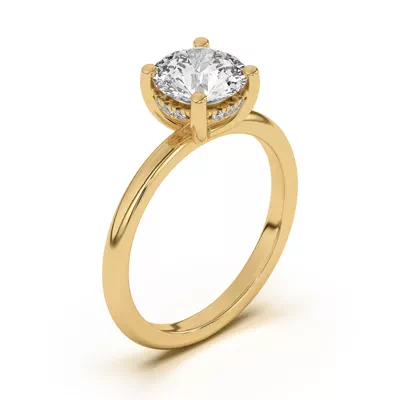 Beverly Timeless Hidden Halo Engagement Ring