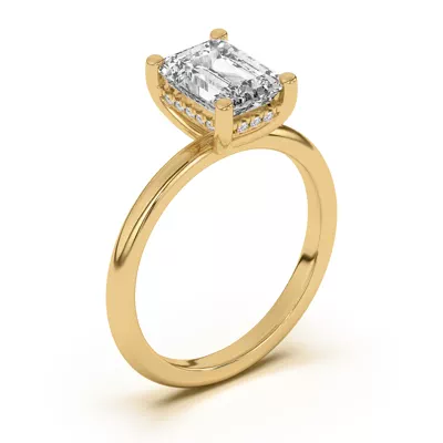 Beverly Timeless Hidden Halo Engagement Ring