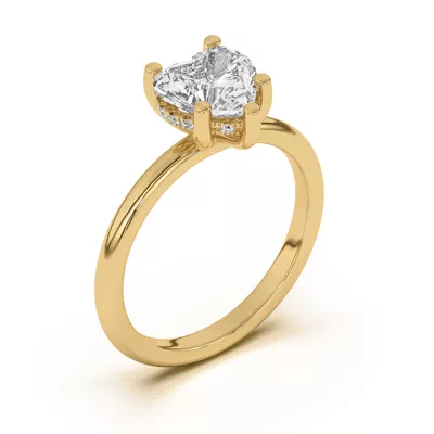 Beverly Timeless Hidden Halo Engagement Ring