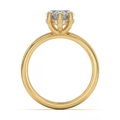 Beverly Timeless Hidden Halo Engagement Ring