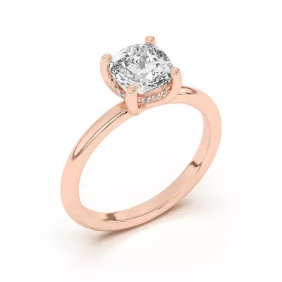 Beverly Timeless Hidden Halo Engagement Ring