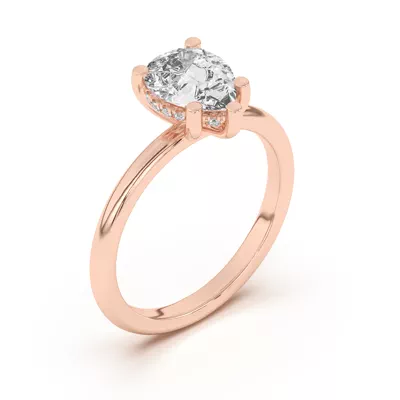 Beverly Timeless Hidden Halo Engagement Ring