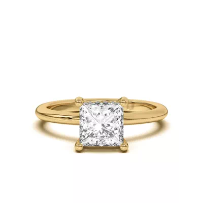 Beverly Timeless Hidden Halo Engagement Ring