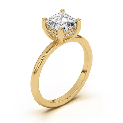 Beverly Timeless Hidden Halo Engagement Ring