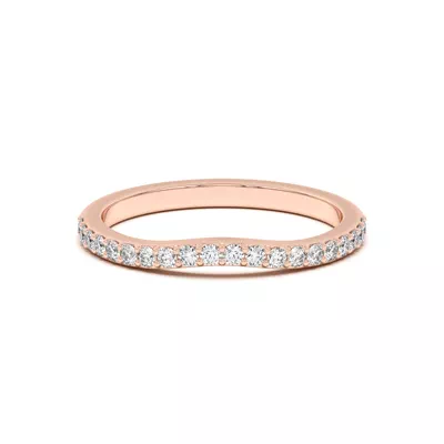Rita Curved Pavé Band