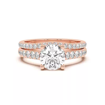 Rita Curved Pavé Band