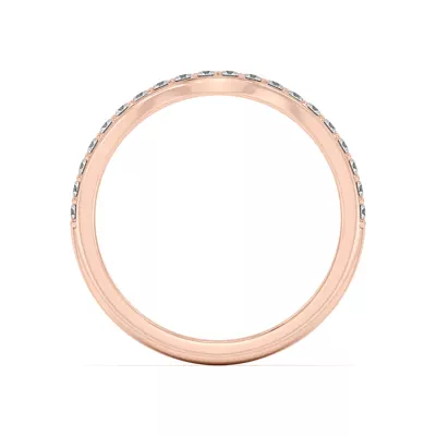 Rita Curved Pavé Band