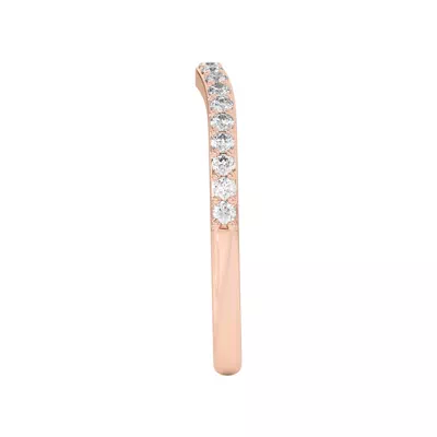 Rita Curved Pavé Band