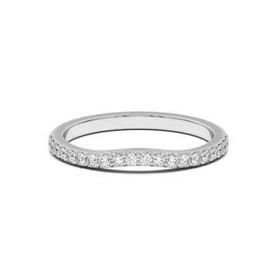 Rita Curved Pavé Band