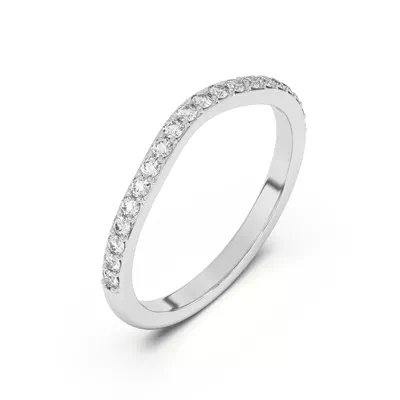 Rita Curved Pavé Band