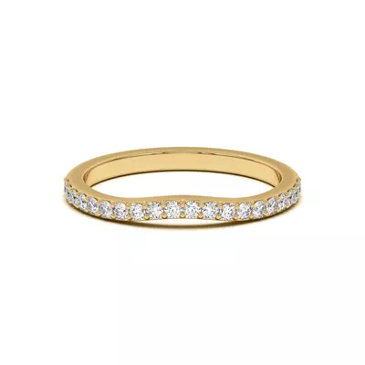 Rita Curved Pavé Band