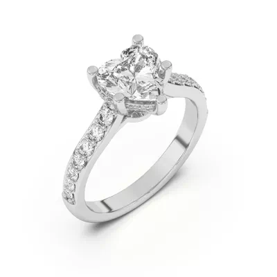 Rita Graduated Pavé Engagement Ring With Hidden Halo