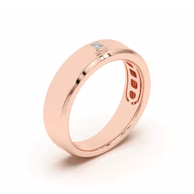 Raised Bezel Princess-Cut Band