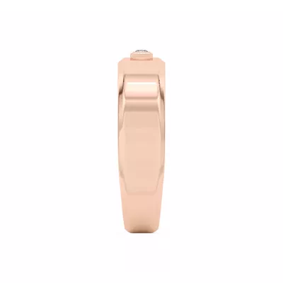 Raised Bezel Princess-Cut Band