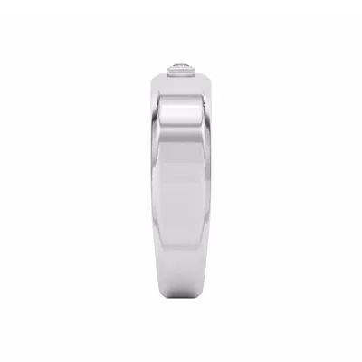 Raised Bezel Princess-Cut Band