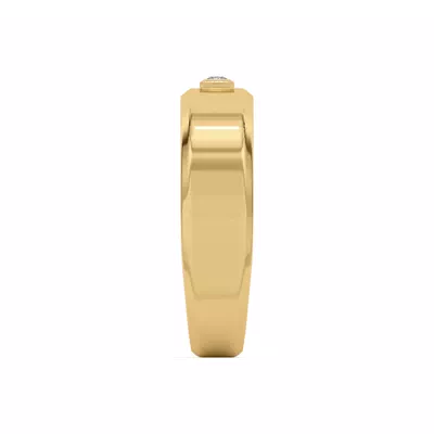 Raised Bezel Princess-Cut Band