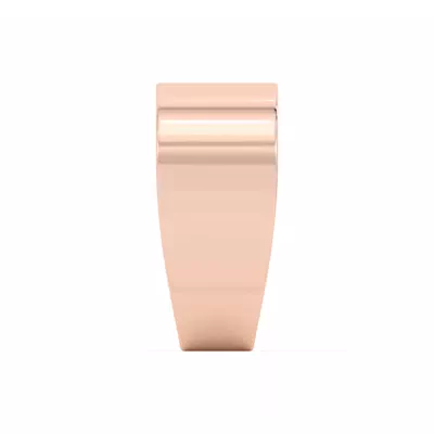 Princess-Cut Sapphire And Diamond Wide Band