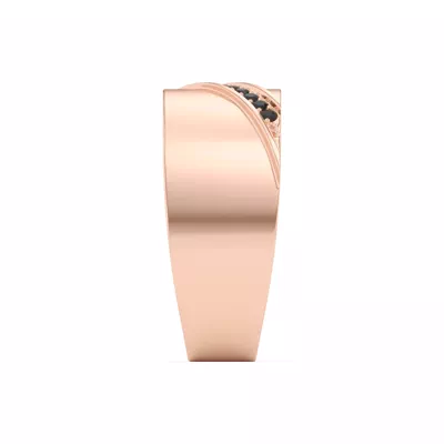 Diagonal Black Sapphire Wide Band
