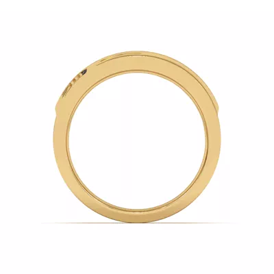 Diagonal Black Sapphire Wide Band