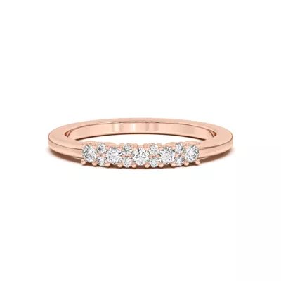 Petite Cascade Diamond Band