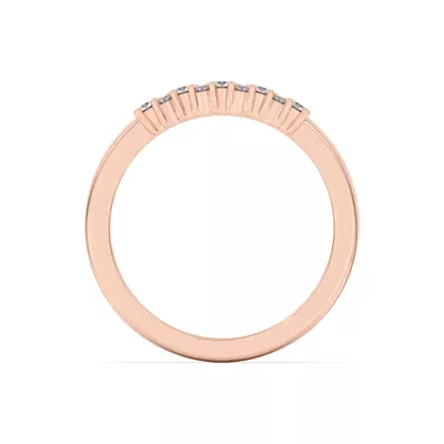 Petite Cascade Diamond Band