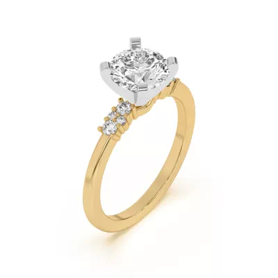 Petite Cascade Engagement Ring