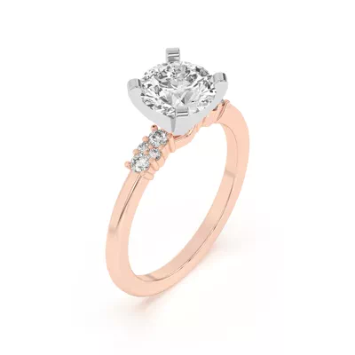 Petite Cascade Engagement Ring