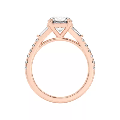 Angelica Tapered Baguette Engagement Ring
