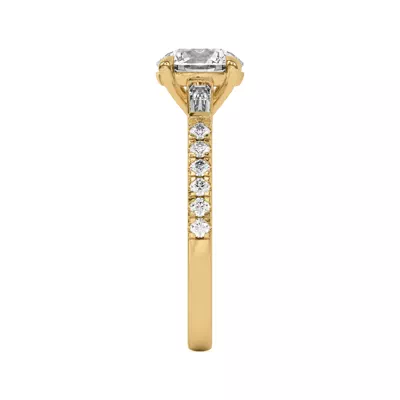 Angelica Tapered Baguette Engagement Ring