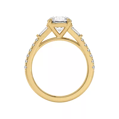Angelica Tapered Baguette Engagement Ring