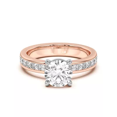 Sherry Princess Channel-Set Engagement Ring