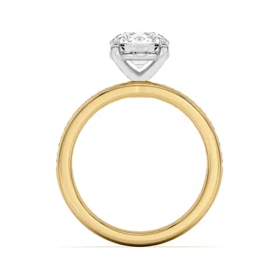 Sherry Princess Channel-Set Engagement Ring