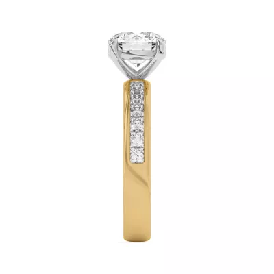 Sherry Princess Channel-Set Engagement Ring