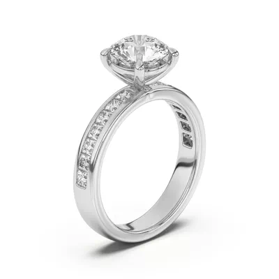 Sherry Princess Channel-Set Engagement Ring