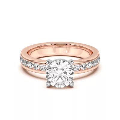 Eileen Round Channel-Set Engagement Ring