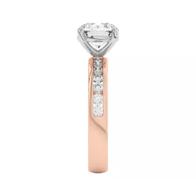 Eileen Round Channel-Set Engagement Ring
