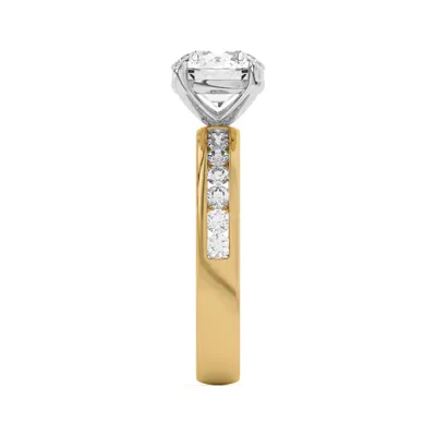 Eileen Round Channel-Set Engagement Ring