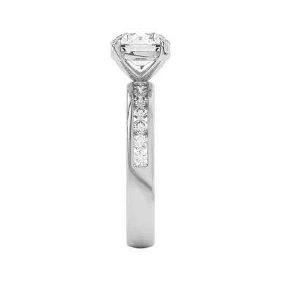 Eileen Round Channel-Set Engagement Ring