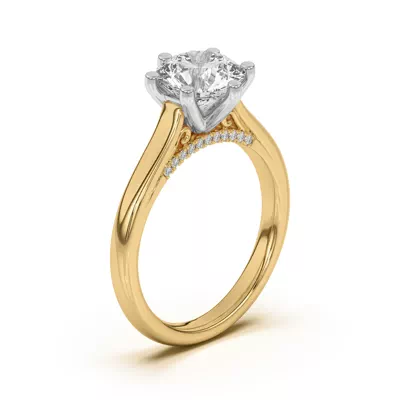 Heather Pavé Bridge Engagement Ring