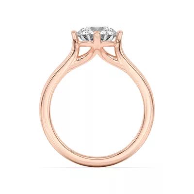 Peggy Compass-Set Cathedral Engagement Ring