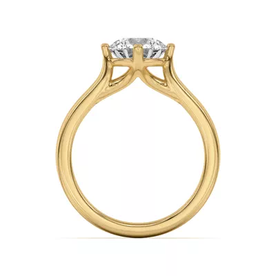 Peggy Compass-Set Cathedral Engagement Ring