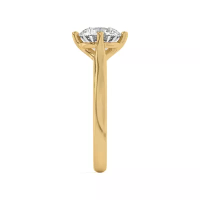 Peggy Compass-Set Cathedral Engagement Ring