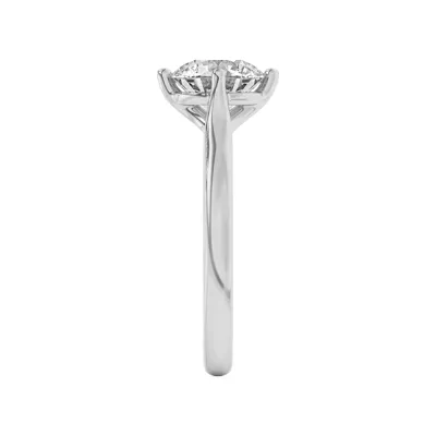 Peggy Compass-Set Cathedral Engagement Ring
