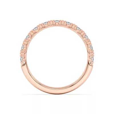 Blooming Petal Pavé Band
