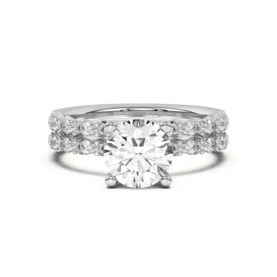 Blooming Petal Pavé Band