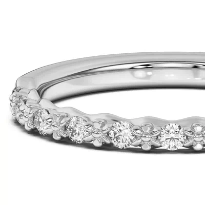 Blooming Petal Pavé Band