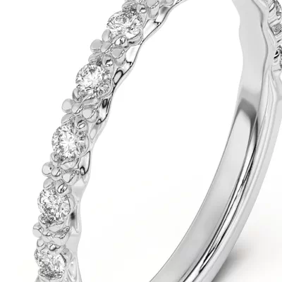 Blooming Petal Pavé Band
