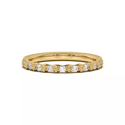 Blooming Petal Pavé Band
