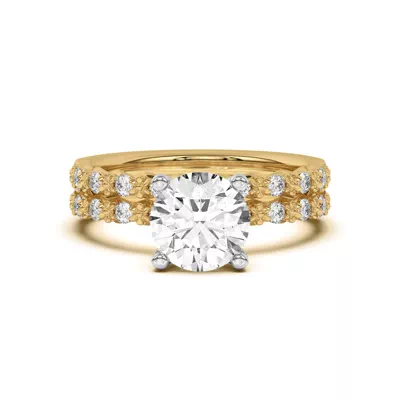 Blooming Petal Pavé Band