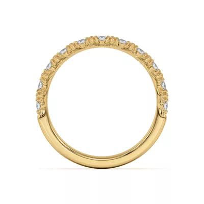 Blooming Petal Pavé Band